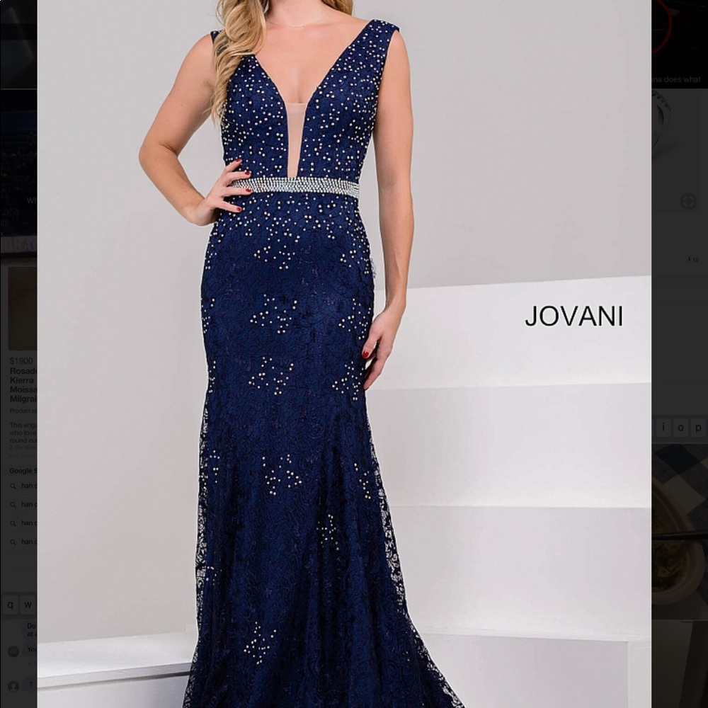 Jovani Gown Navy Lace gown
